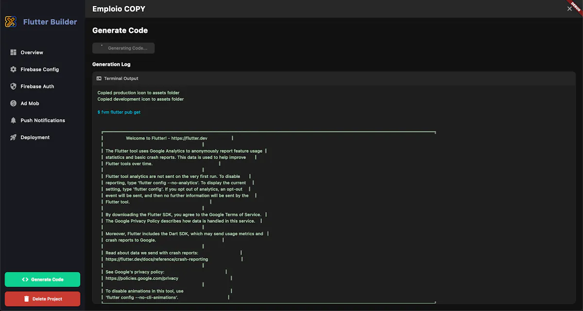 Flutter Builder