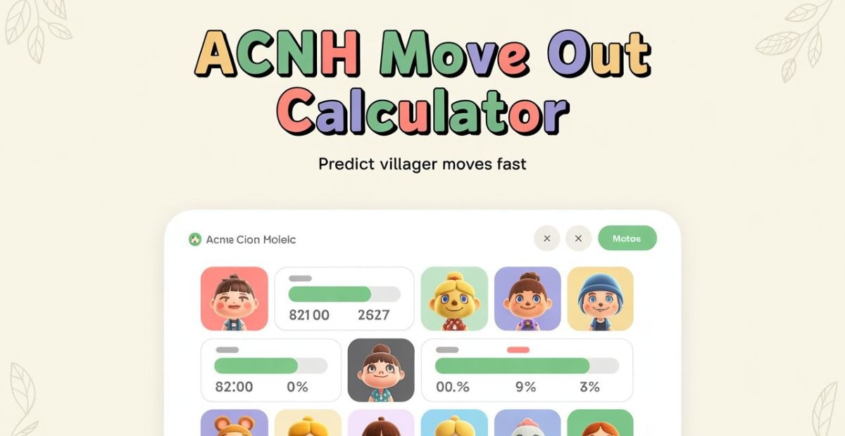  ACNH Move Out Calculator - Main screenshot showing features and interface