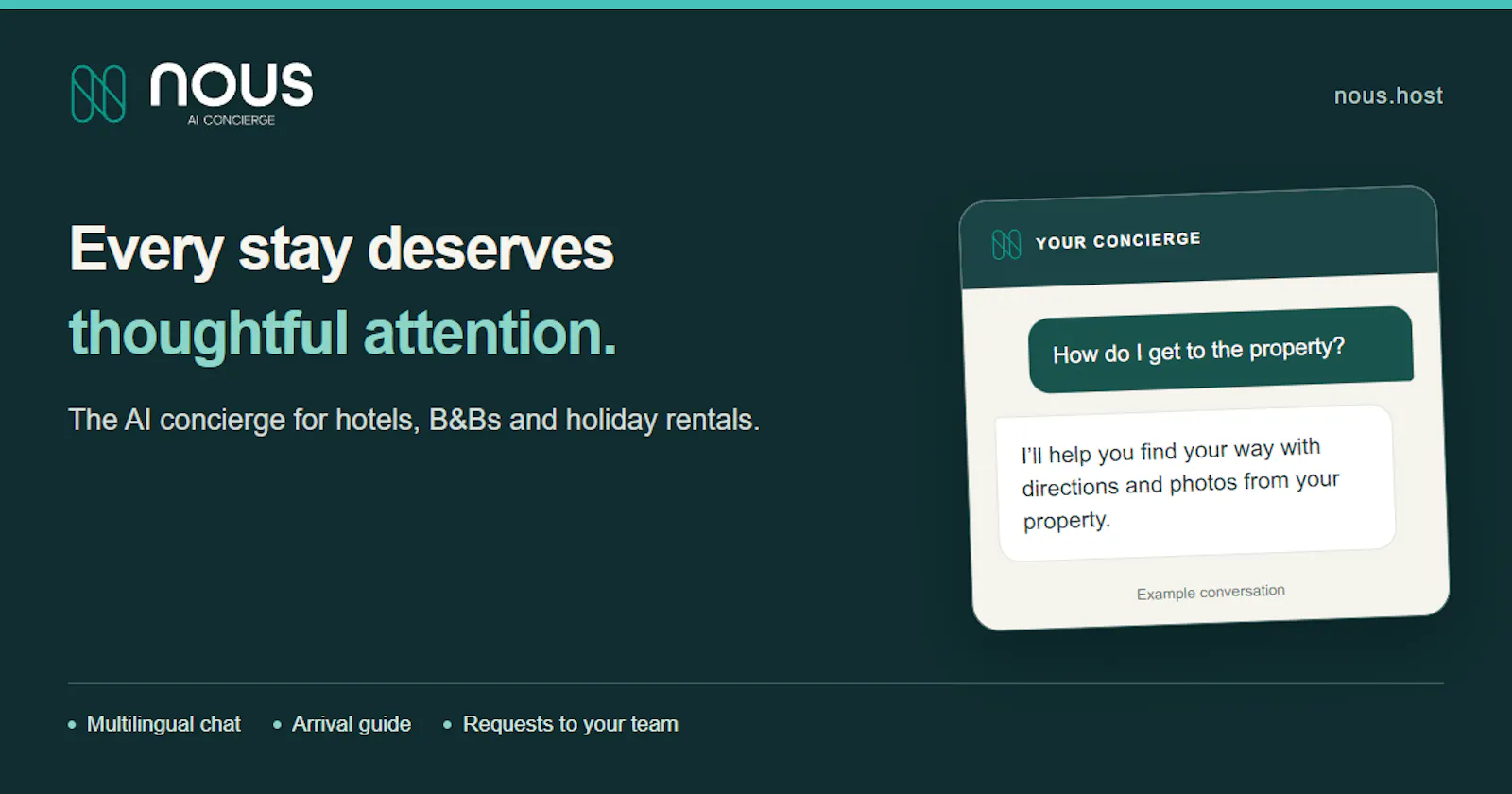 Nous Concierge screenshot 1