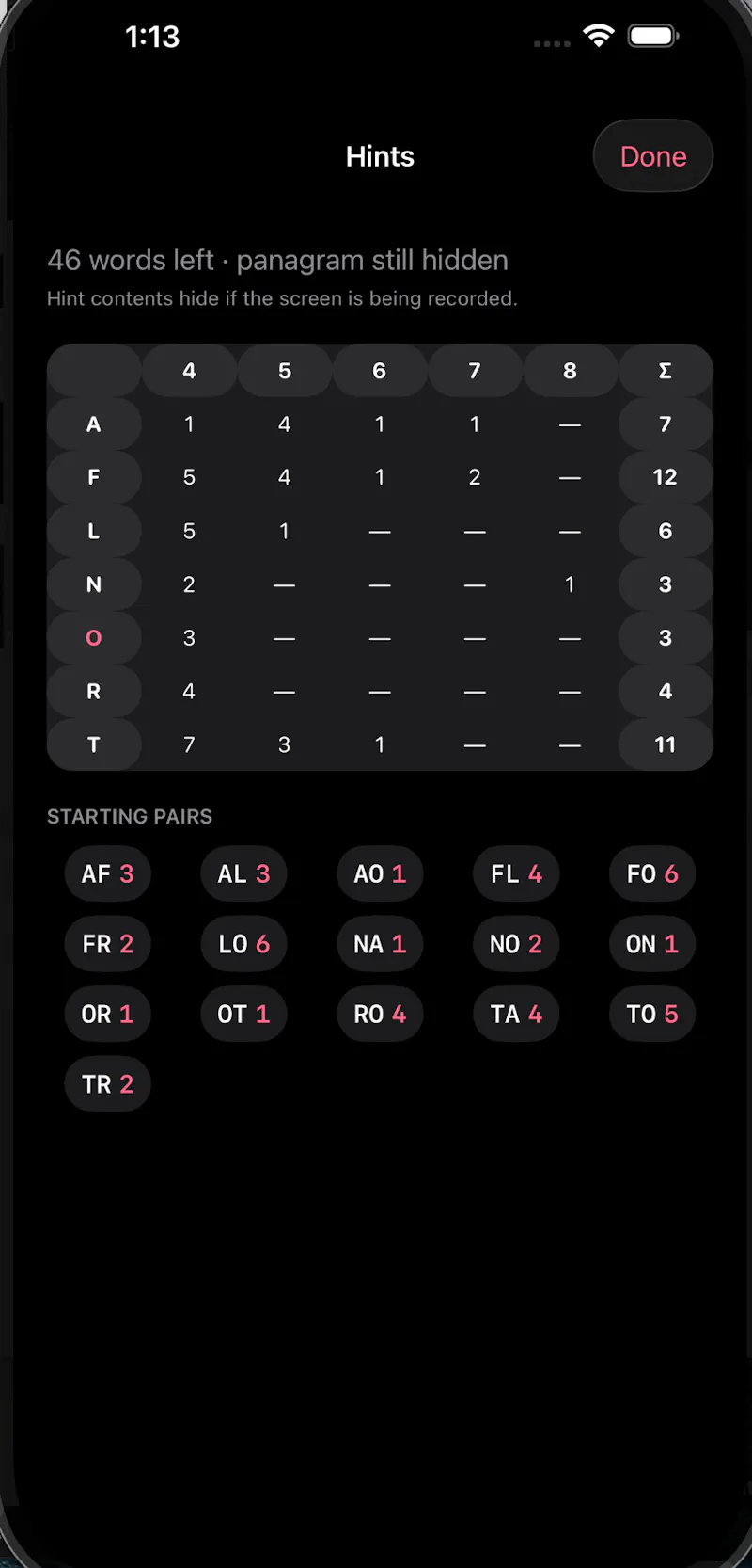 Alphacomb screenshot 2
