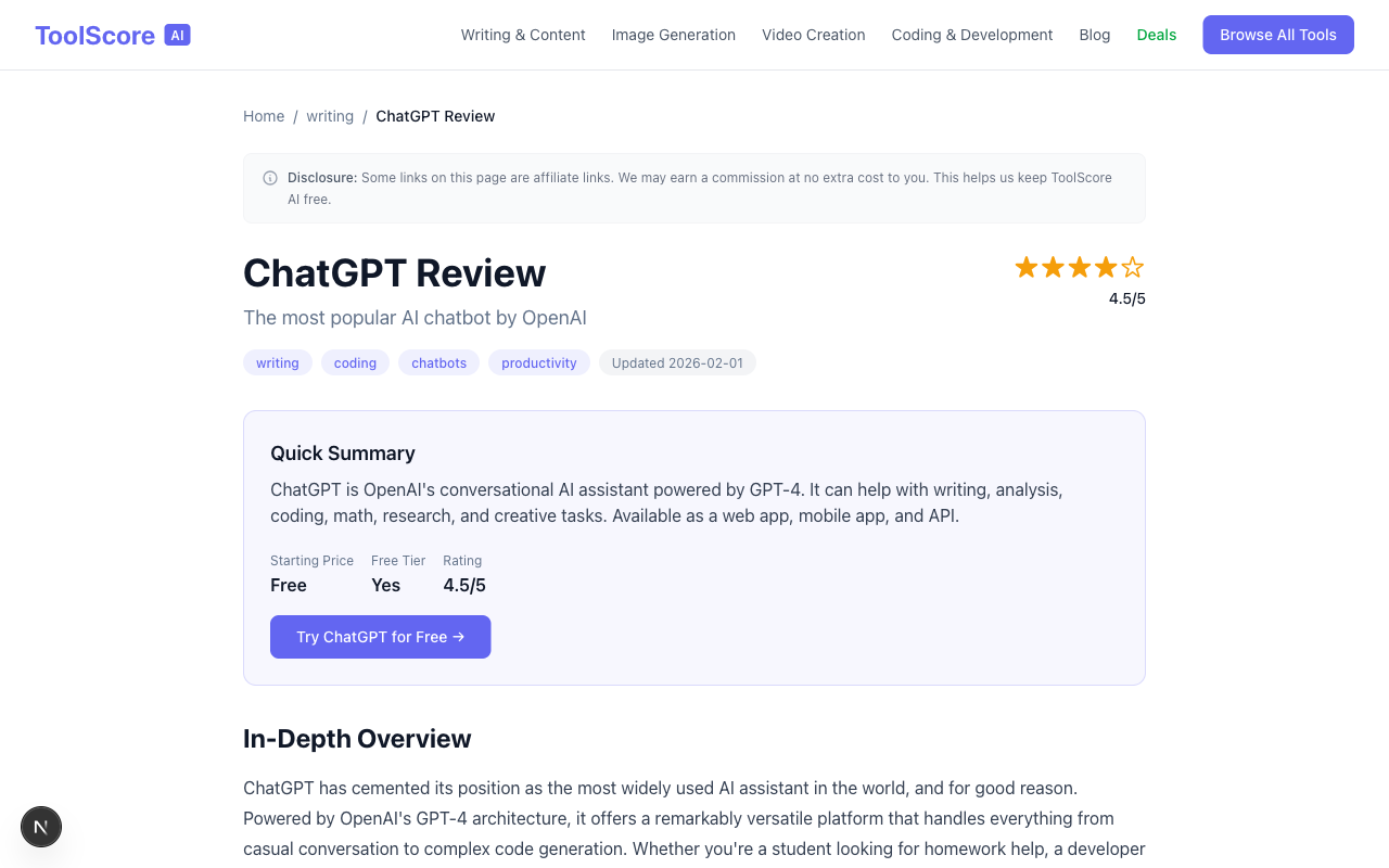 ToolScore AI gallery image