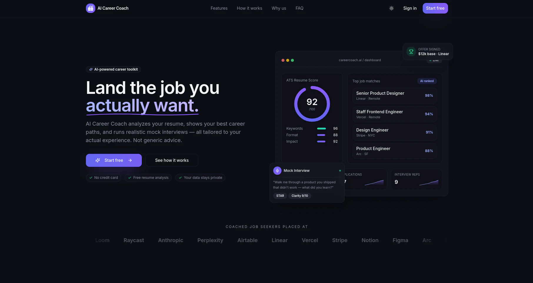 AI Career Coach 截图