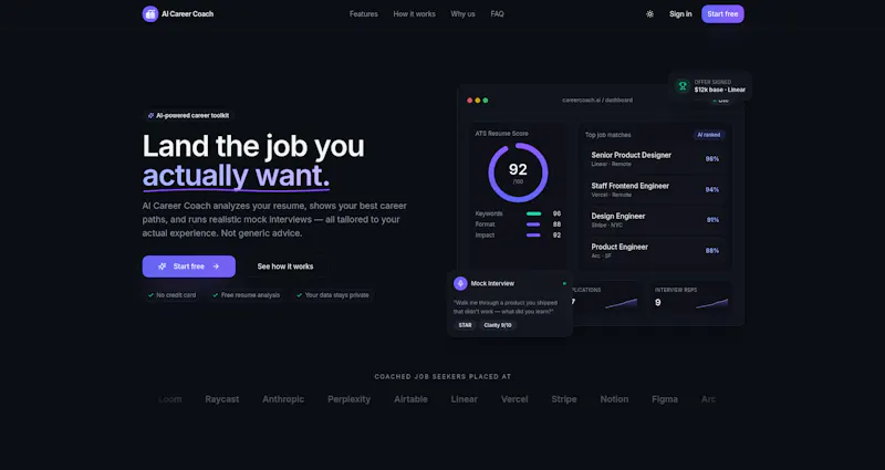 AI Career Coach screenshot 1