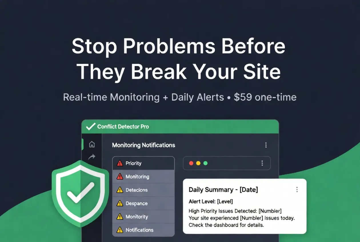 Conflict Detector Pro – Wordpress Plugin gallery image