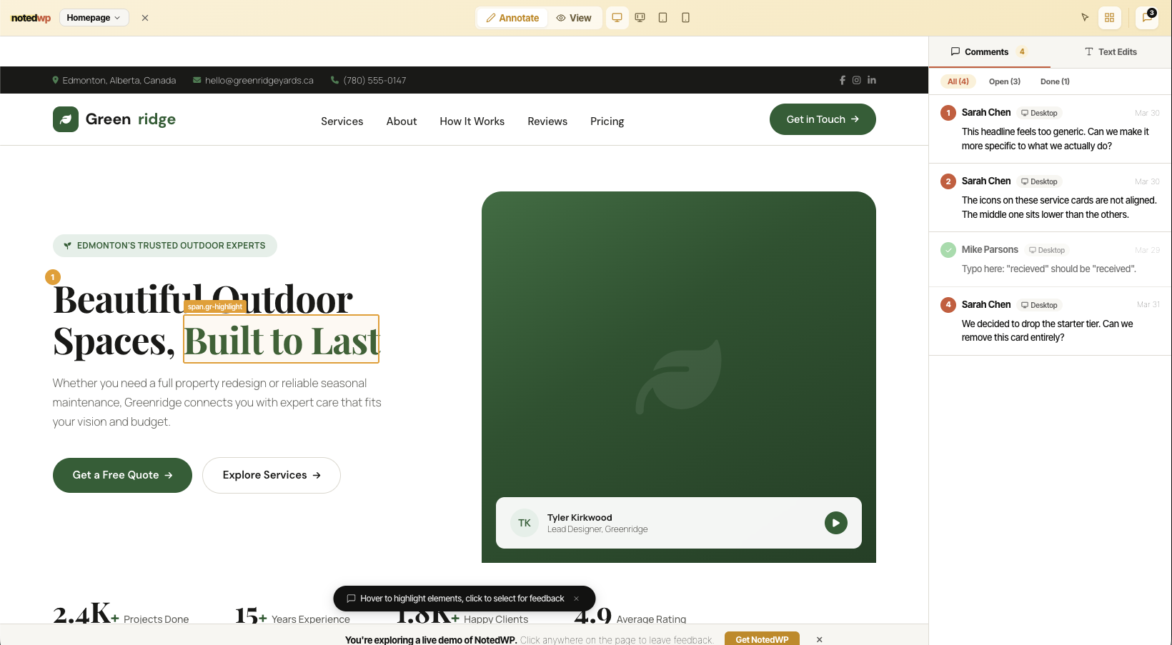 NotedWP gallery image