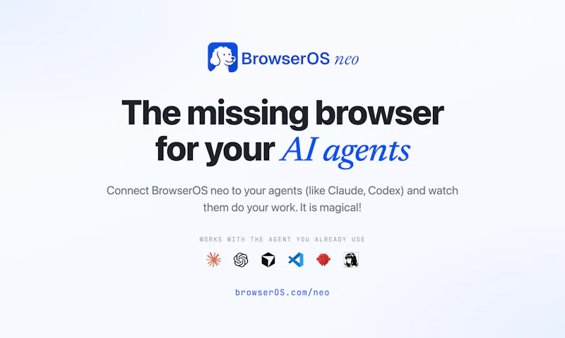 BrowserOS neo screenshot 2