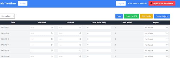 Biz Timesheet gallery image