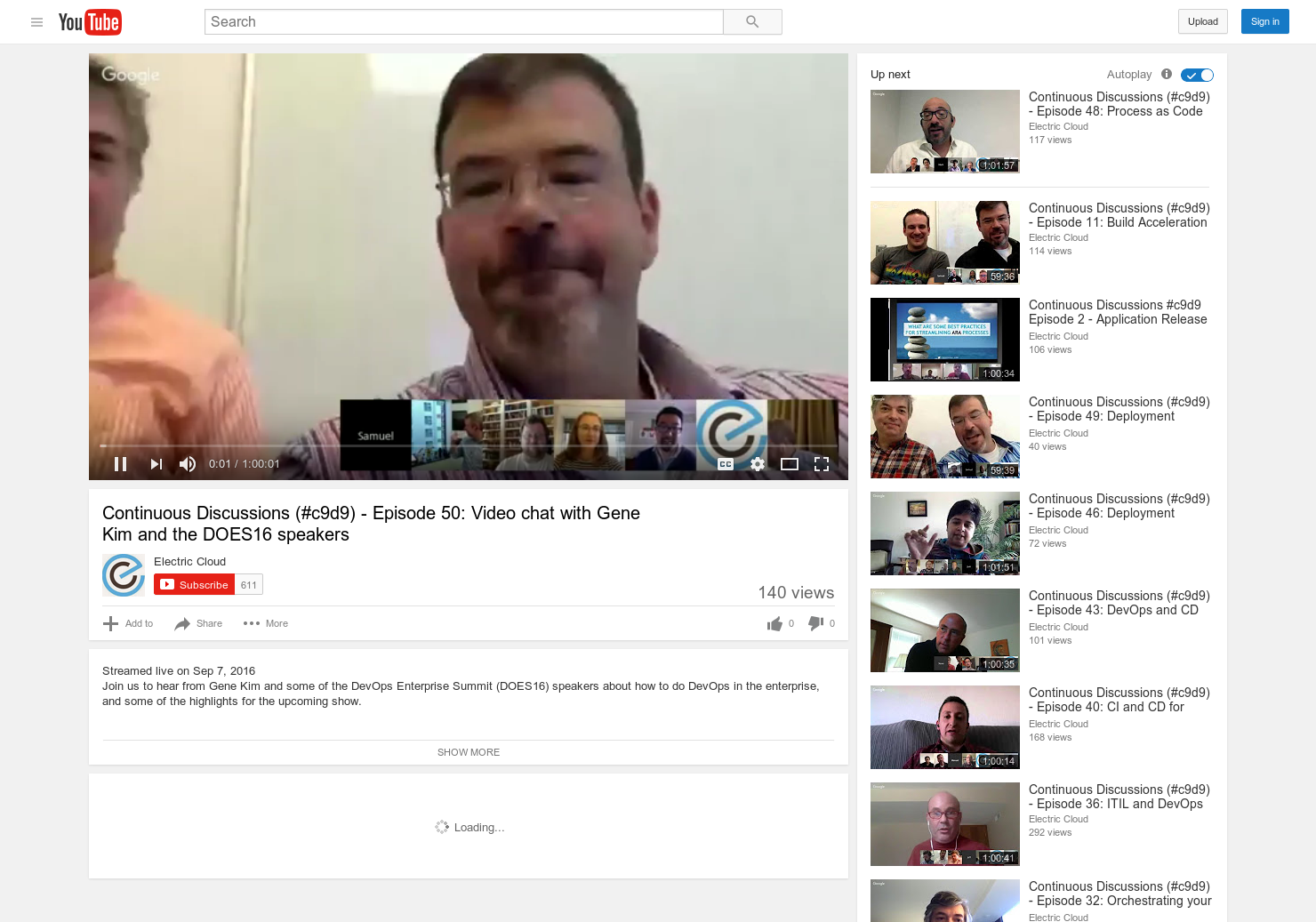 Continuous Discussions (#c9d9) - Episode 50: Video chat with Gene Kim and the DOES16 speakers gallery image