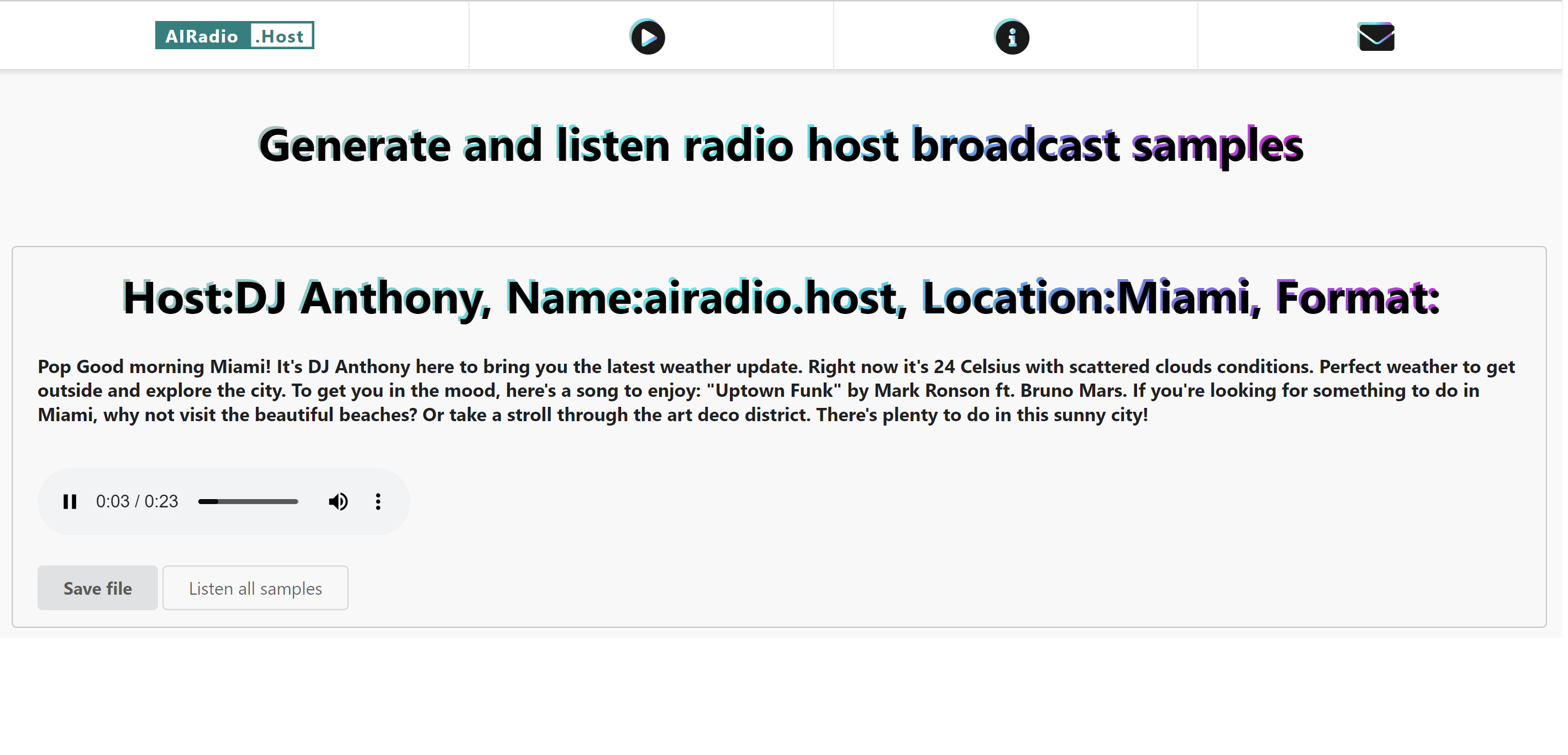 AIRadio.Host media 2