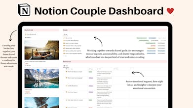 Notion Couple Dashboard & Planners gallery image