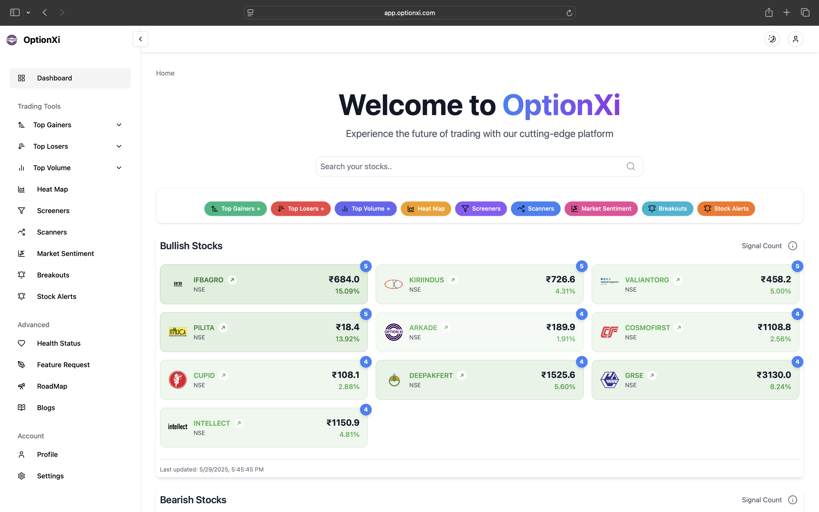 Média OptionXi - Plateforme de trading open source - La première plateforme de trading open source de l'Inde 4