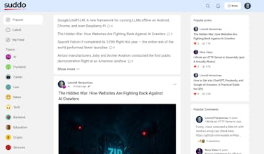suddo.io — the media platform for tech gallery image