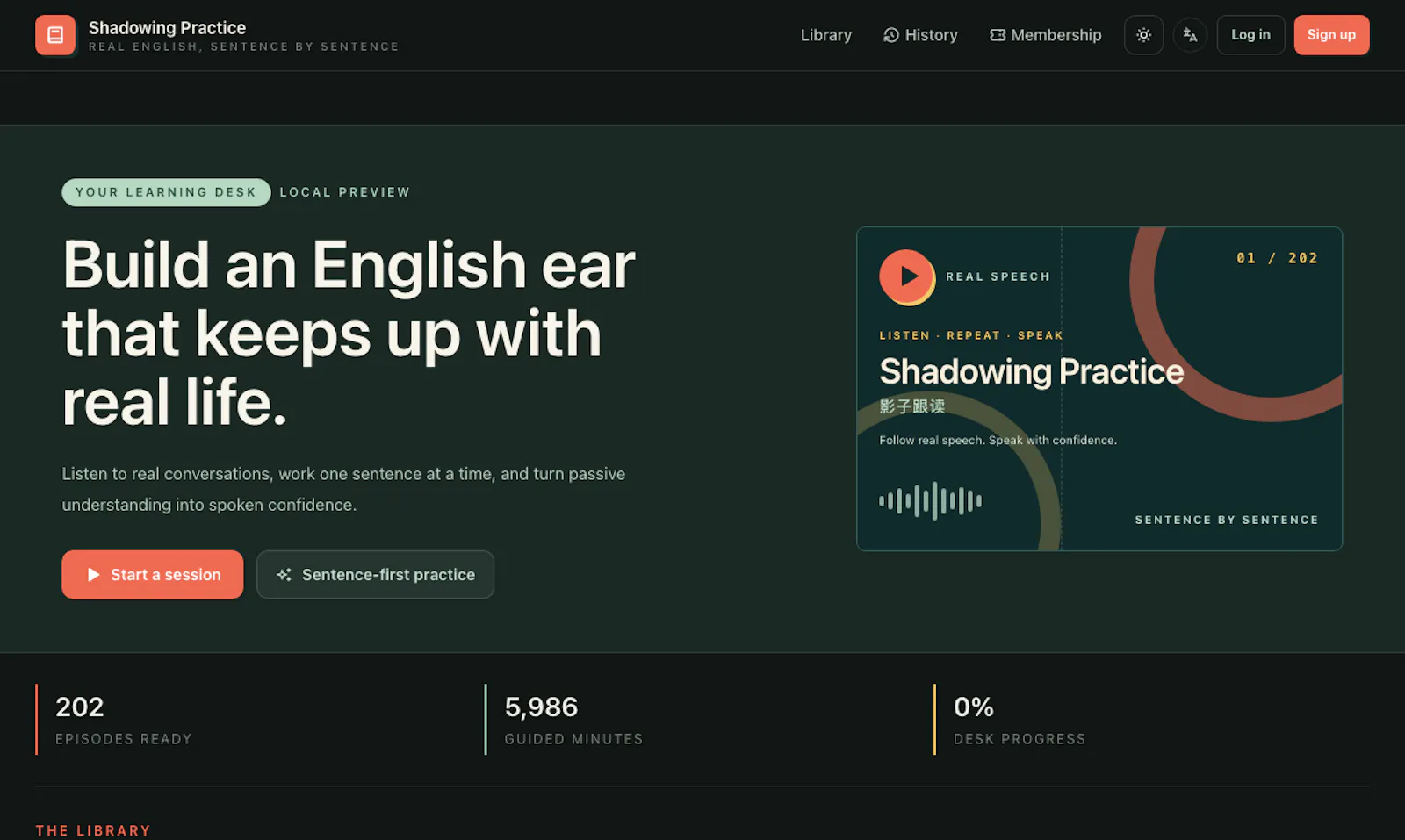 Shadowing Practice screenshot 3