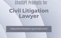 ChatGPT Prompts Civil Litigation Lawyer media 2