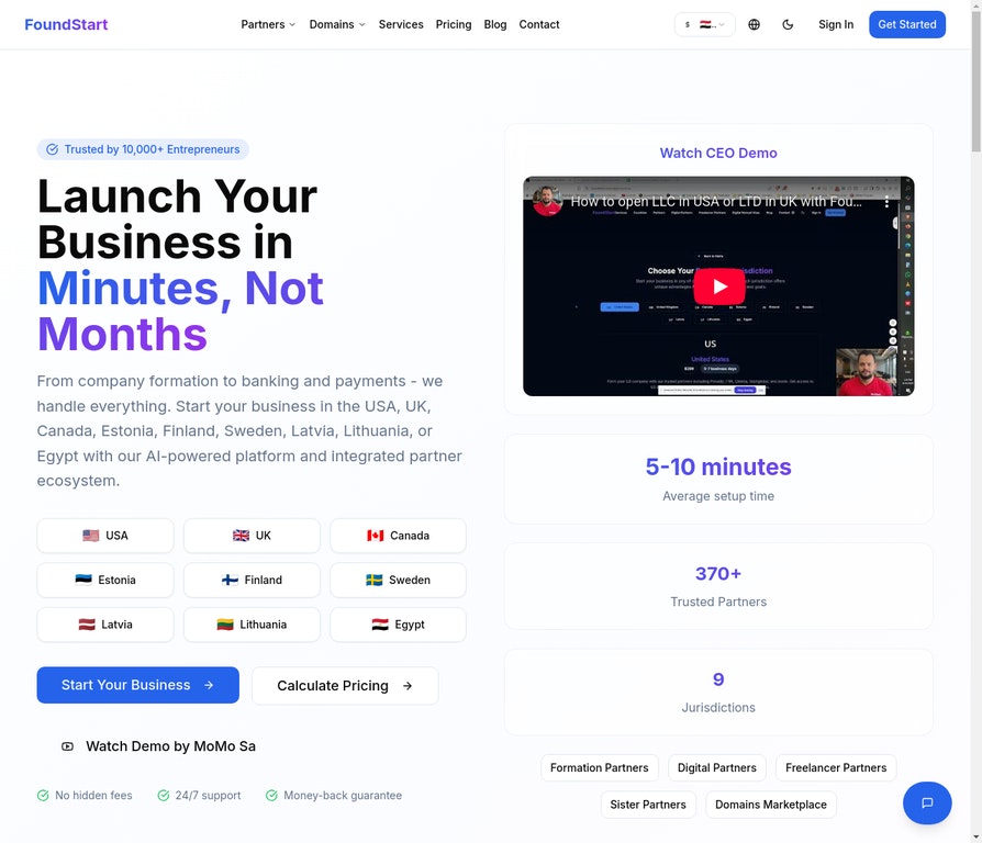 FoundStart - Product Hunt launch logo and brand identity