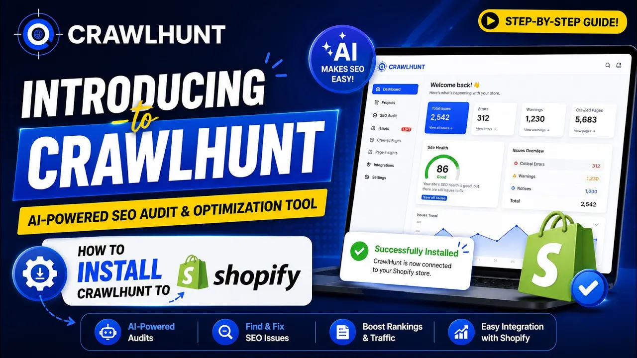 CrawlHunt Shopify App gallery image