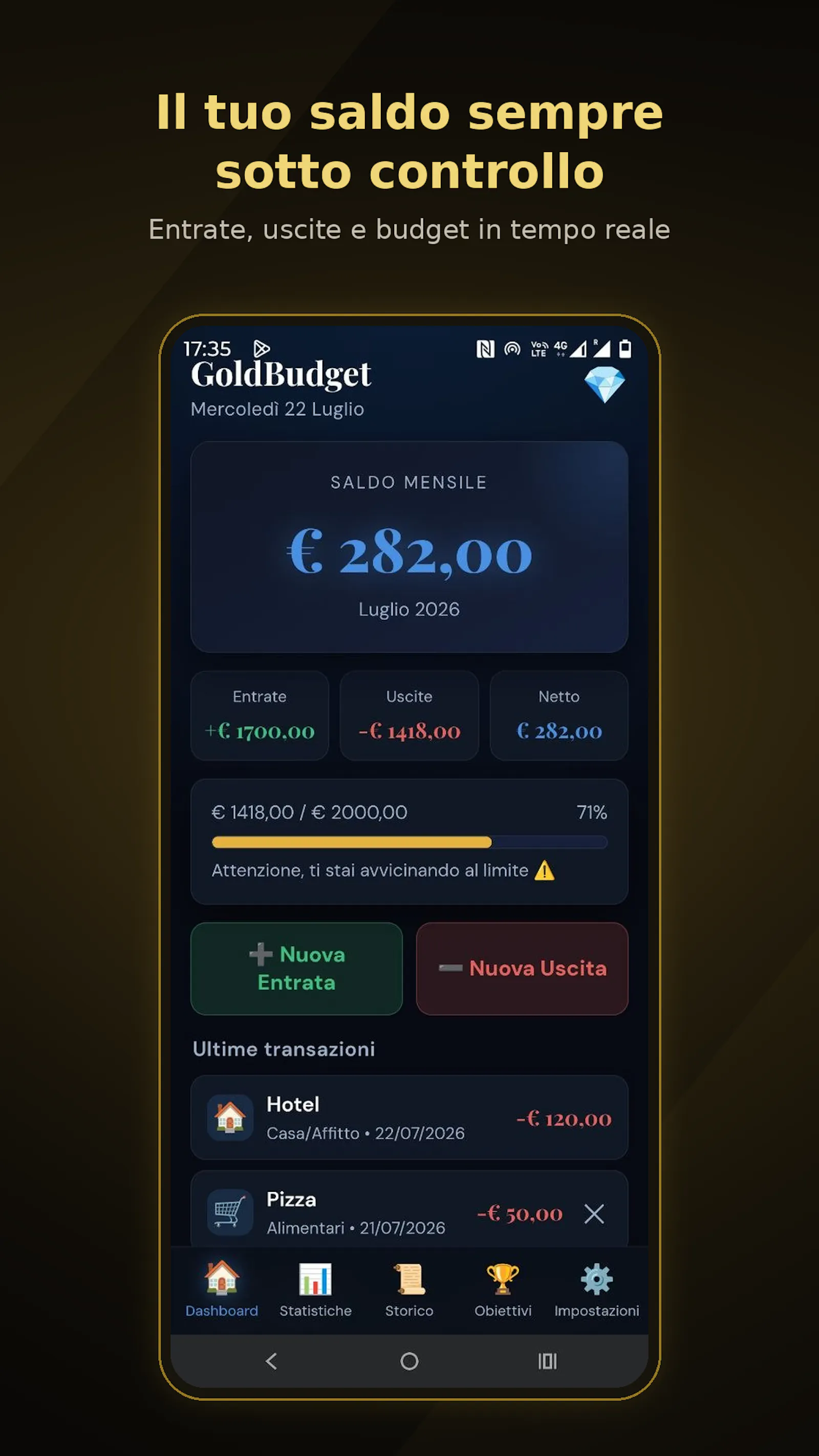 GoldBudget - Budget Planner screenshot 5