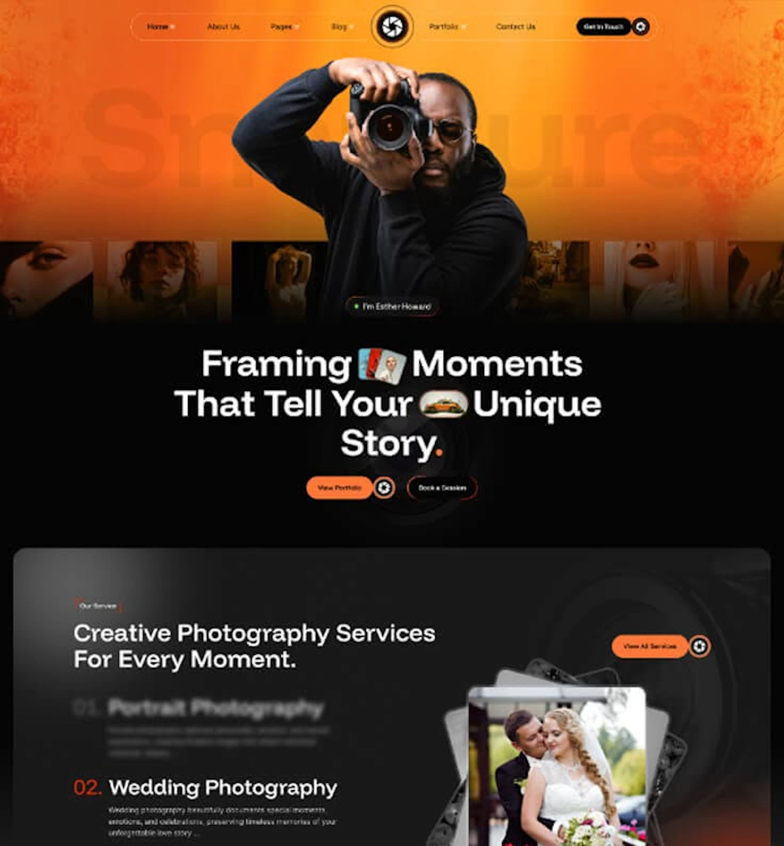 Photography WordPress Website Theme screenshot 13