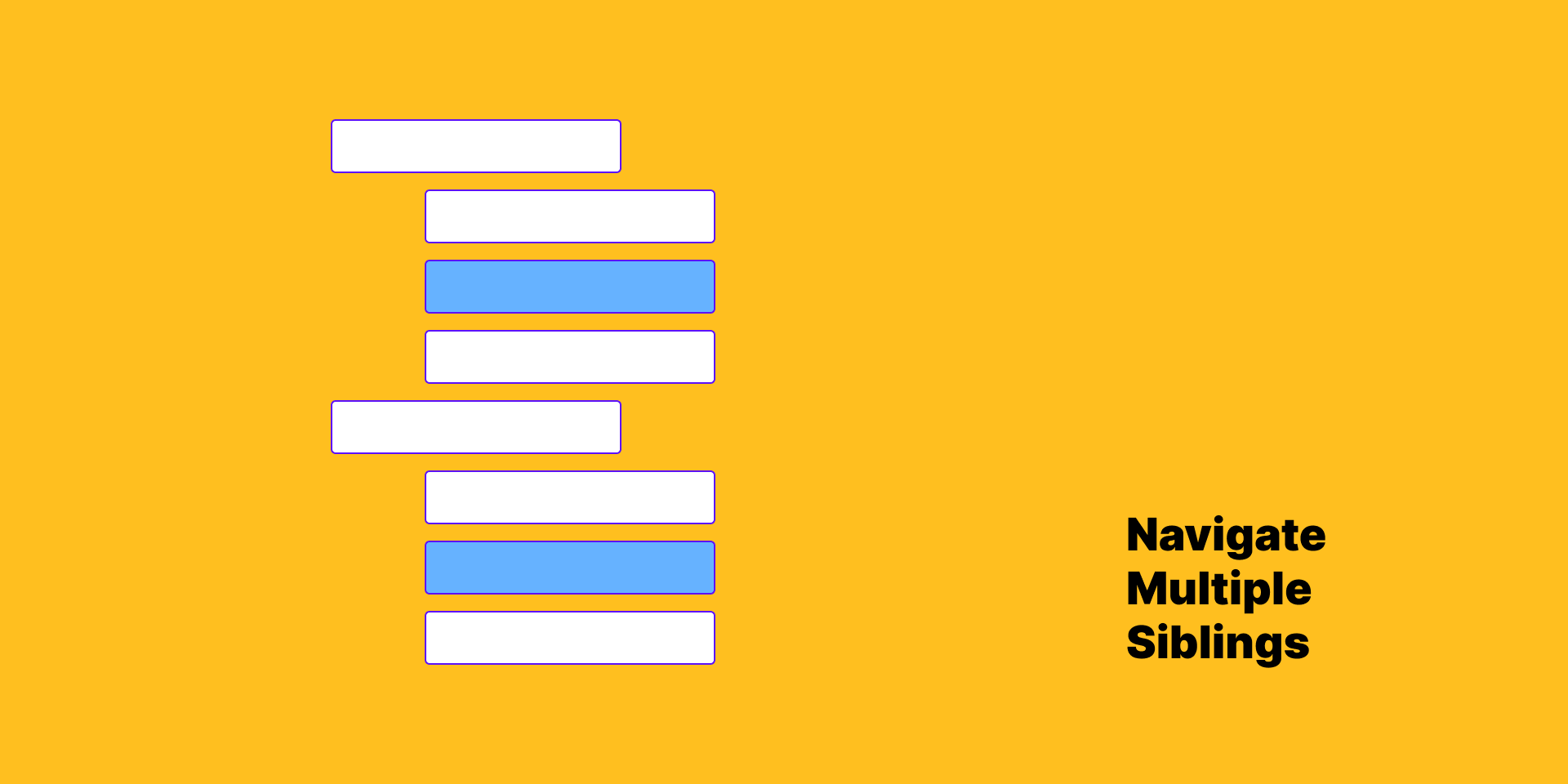 Navigate Multiple Siblings—Figma plugin gallery image