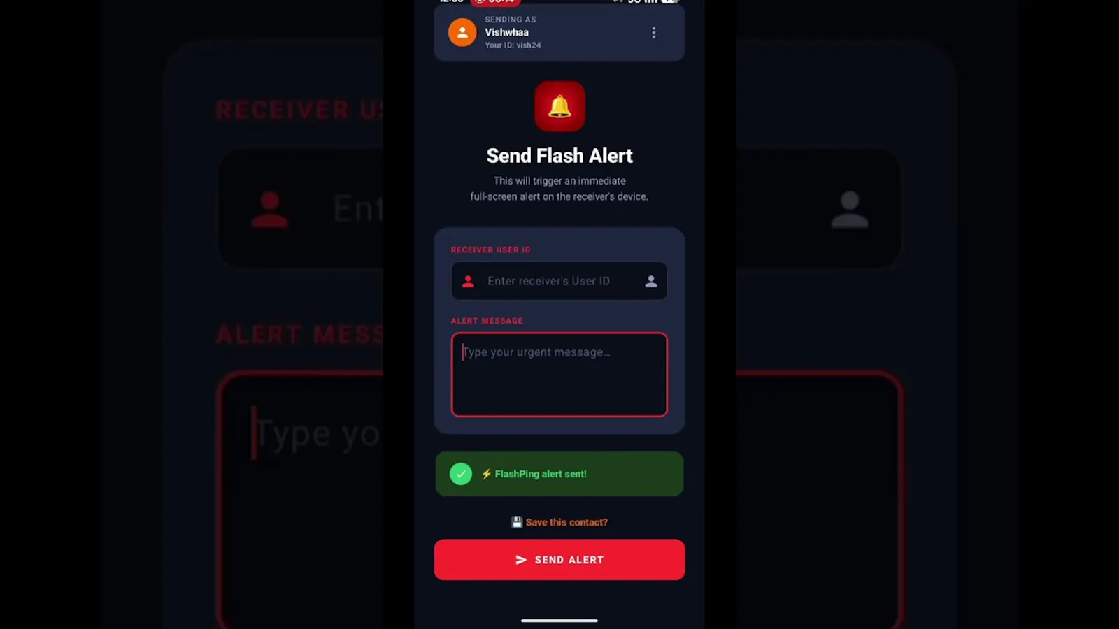 FlashPing screenshot 1 (video preview)