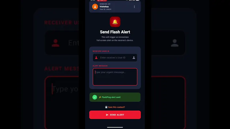 FlashPing screenshot 1 (video preview)