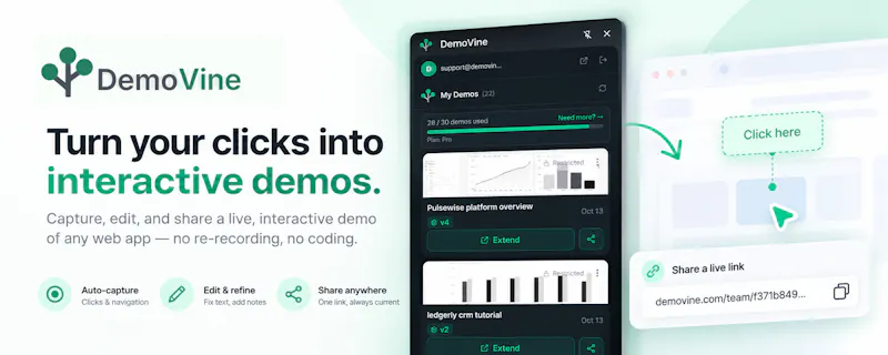 DemoVine screenshot 1