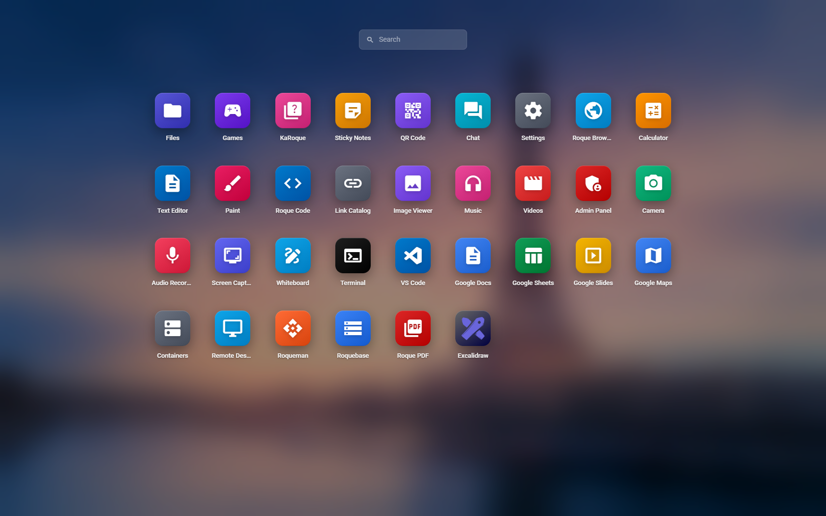 RoqueOS - Screenshot 2 showing product features and functionality