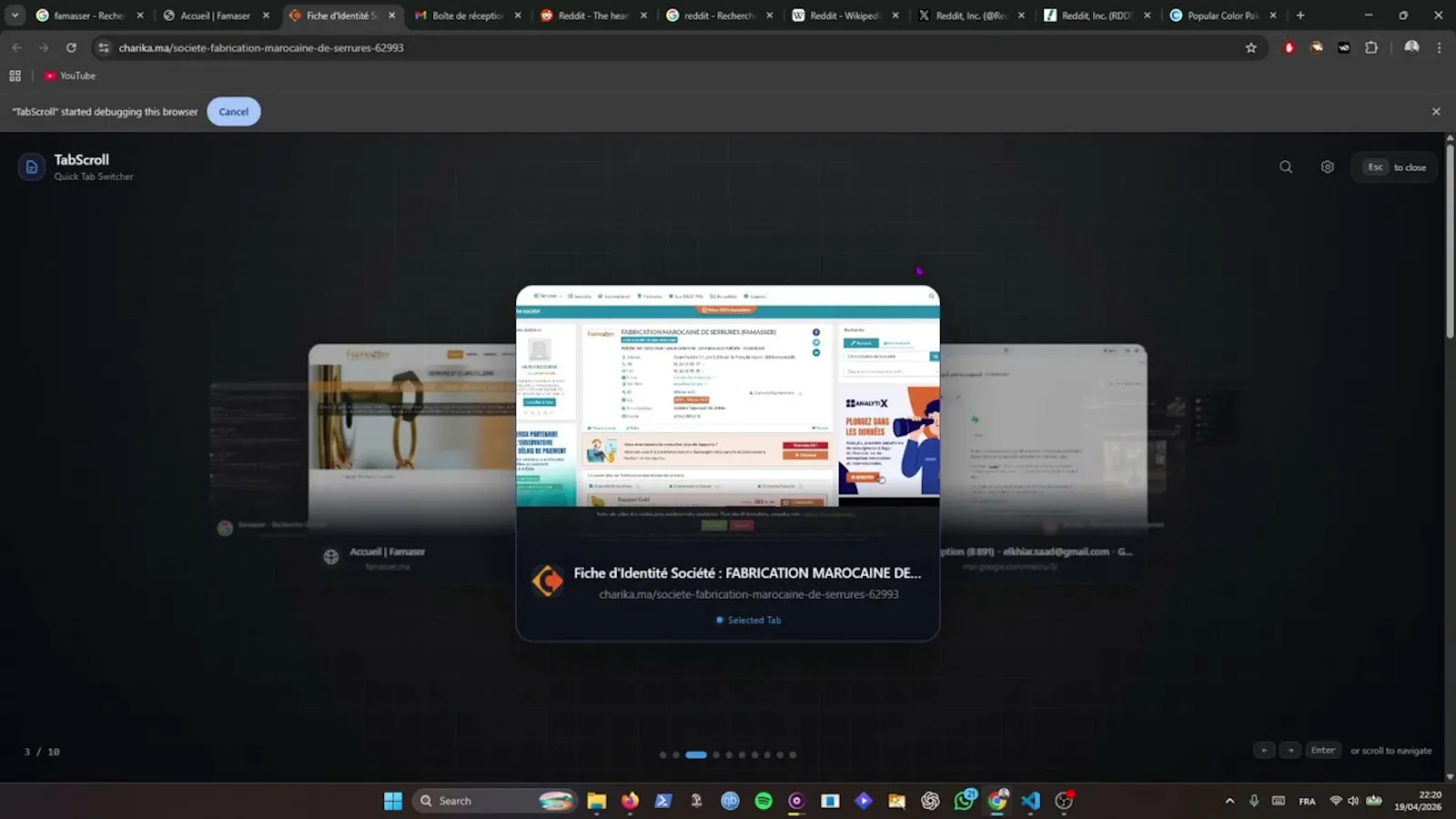 TabScroll screenshot 1 (video preview)