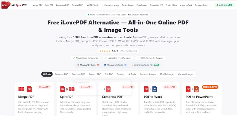 MeLovePDF screenshot 1