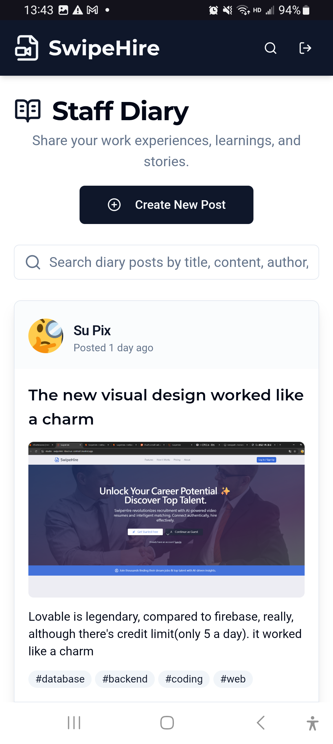 SwipeHire media 4