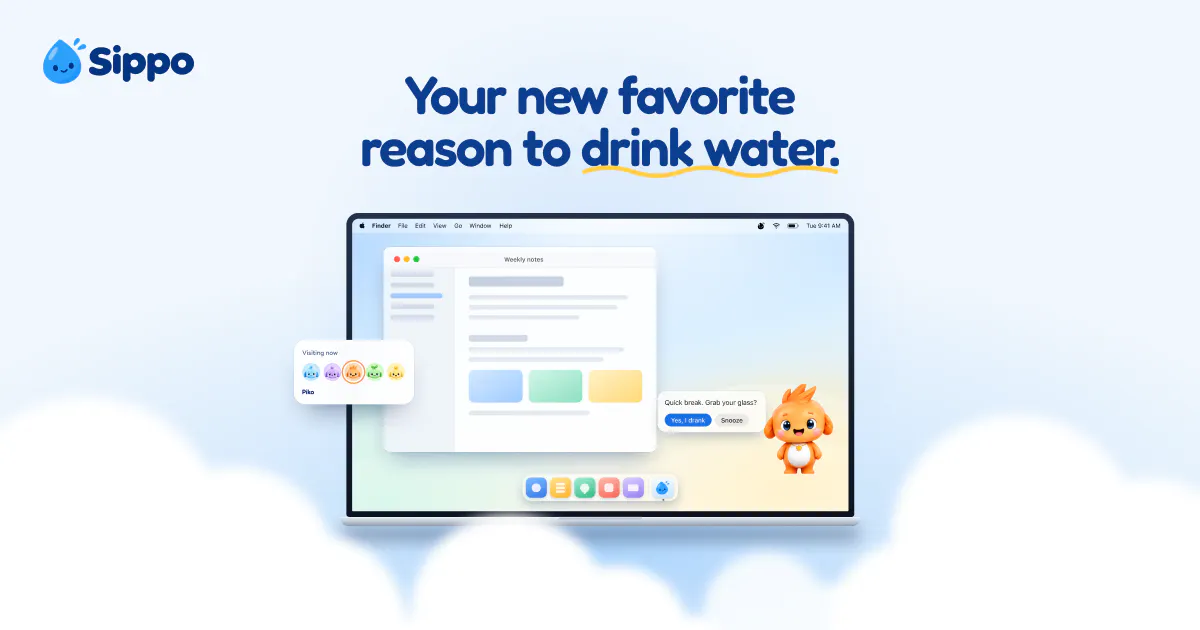 Sippo: Water reminder app for Mac gallery image