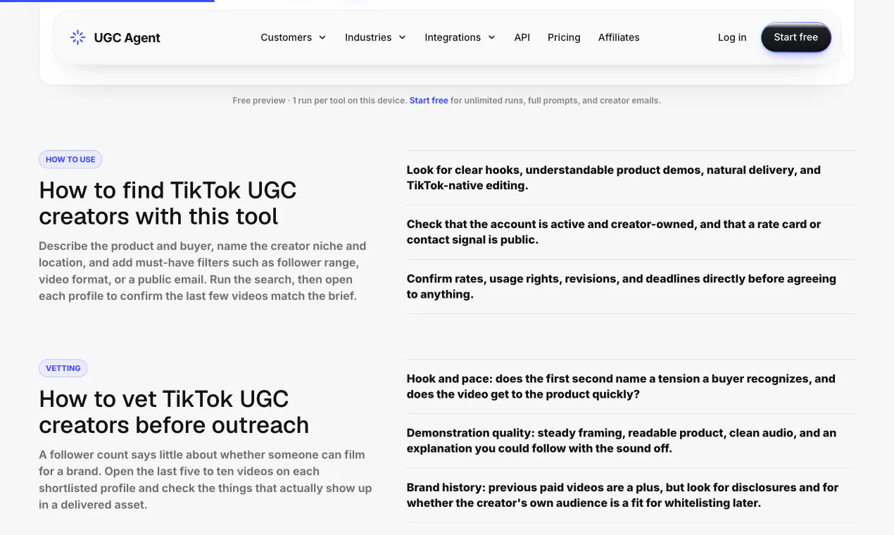TikTok UGC Creator Finder 截图 4