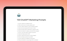 100 ChatGPT Marketing Prompts media 2