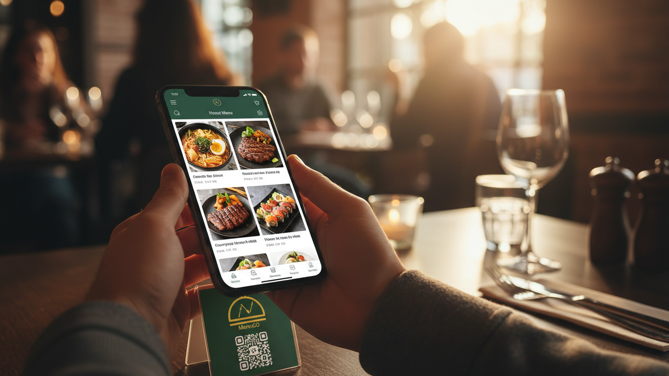 MenuGo - Main product screenshot demonstrating key features and user interface