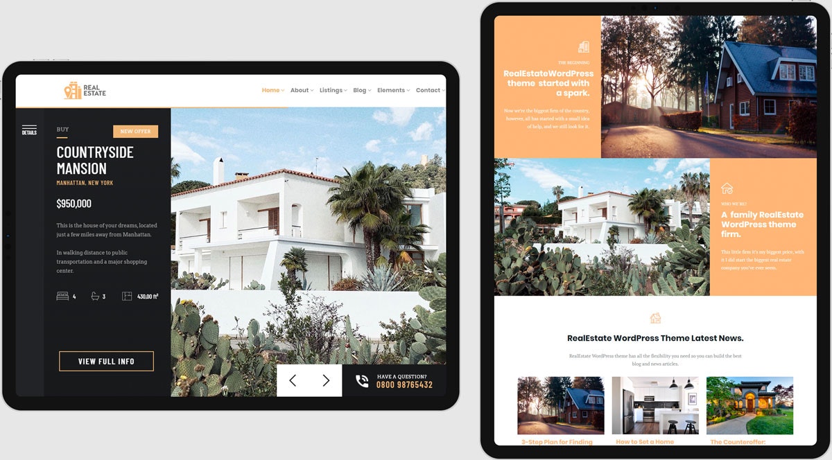 Real Estate WordPress Theme gallery image