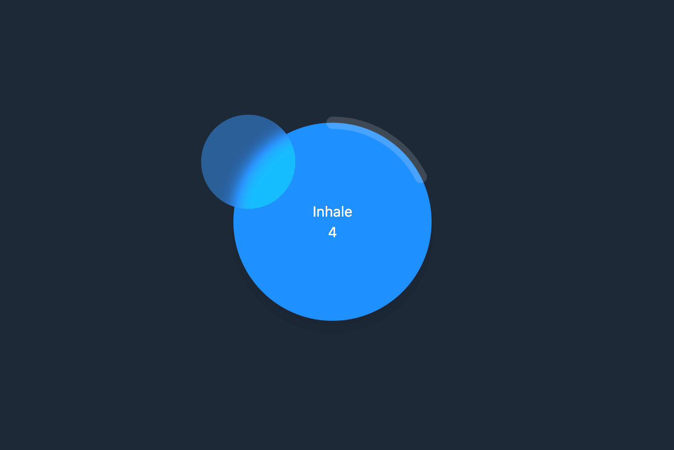 Média Calmer - Une application de respiration minimaliste avec des animations pour la relaxation. 1