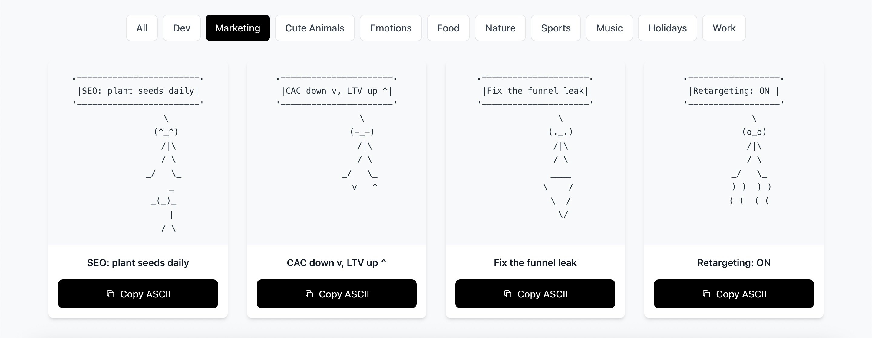 ThumbPOV - ASCII gallery image