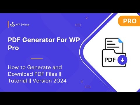 PDF Generator For WP Pro gallery image