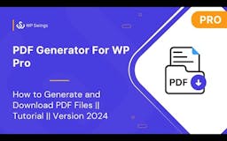 PDF Generator For WP Pro media 1