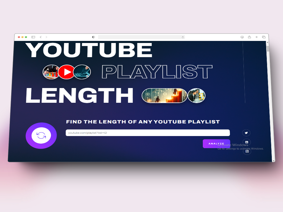 YouTube Oynatma Listesi Süre Hesap Makinesi