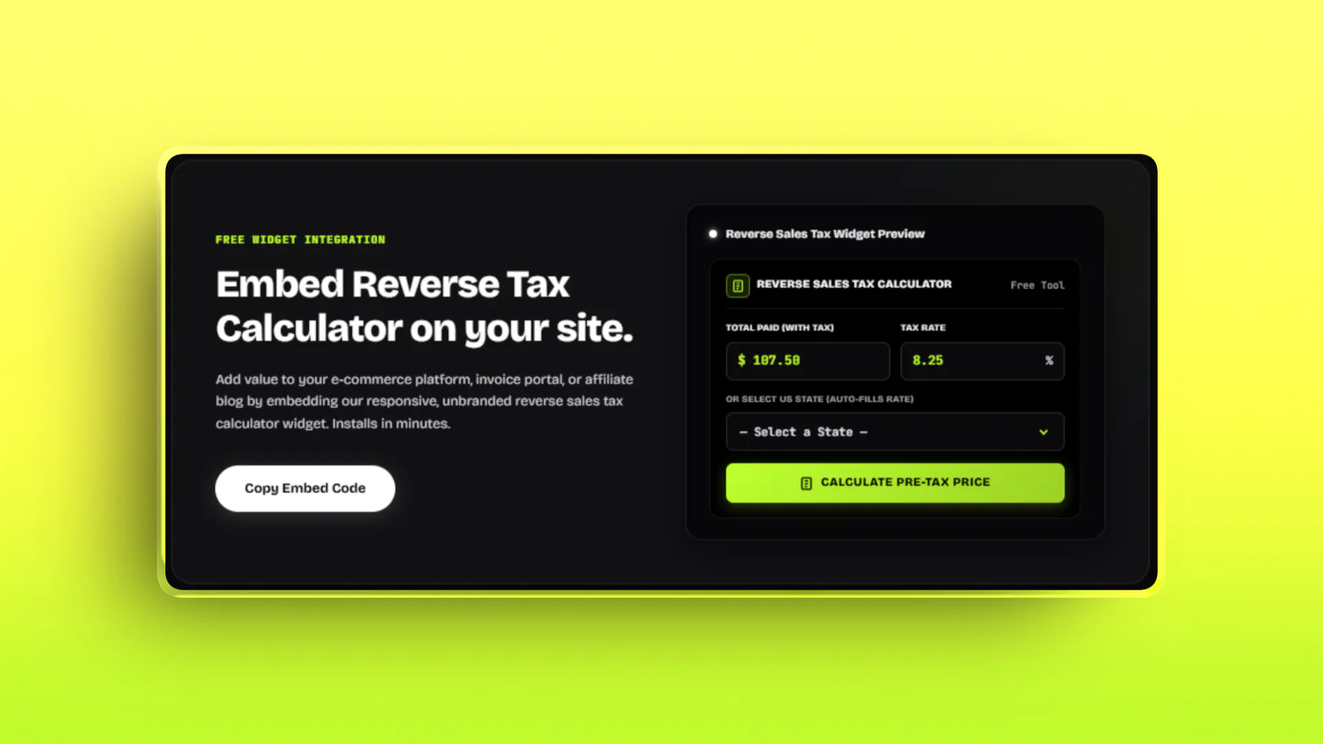 Reverse Sales Tax Calculator gallery image