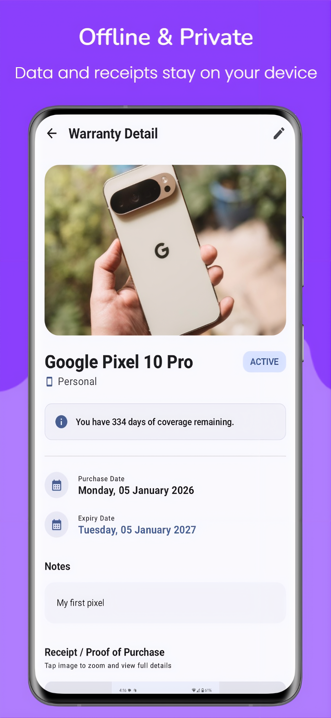 WarrantyWiz: Expiry Alerts gallery image