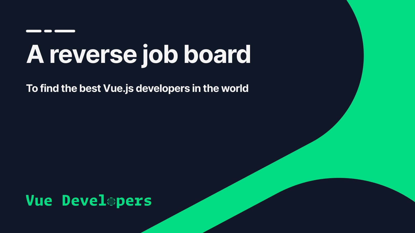 वू डेवलपर्स - Vue.js डेवलपर्स के लिए रिवर्स जॉब बोर्ड मीडिया 2