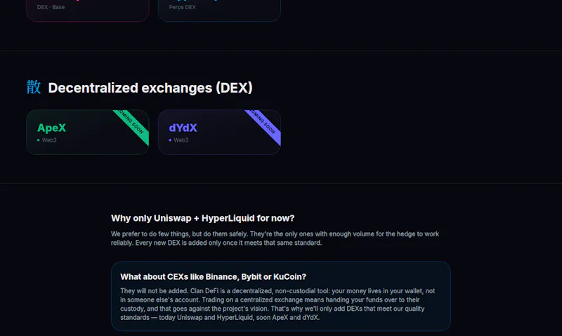 Clan DeFi screenshot 6