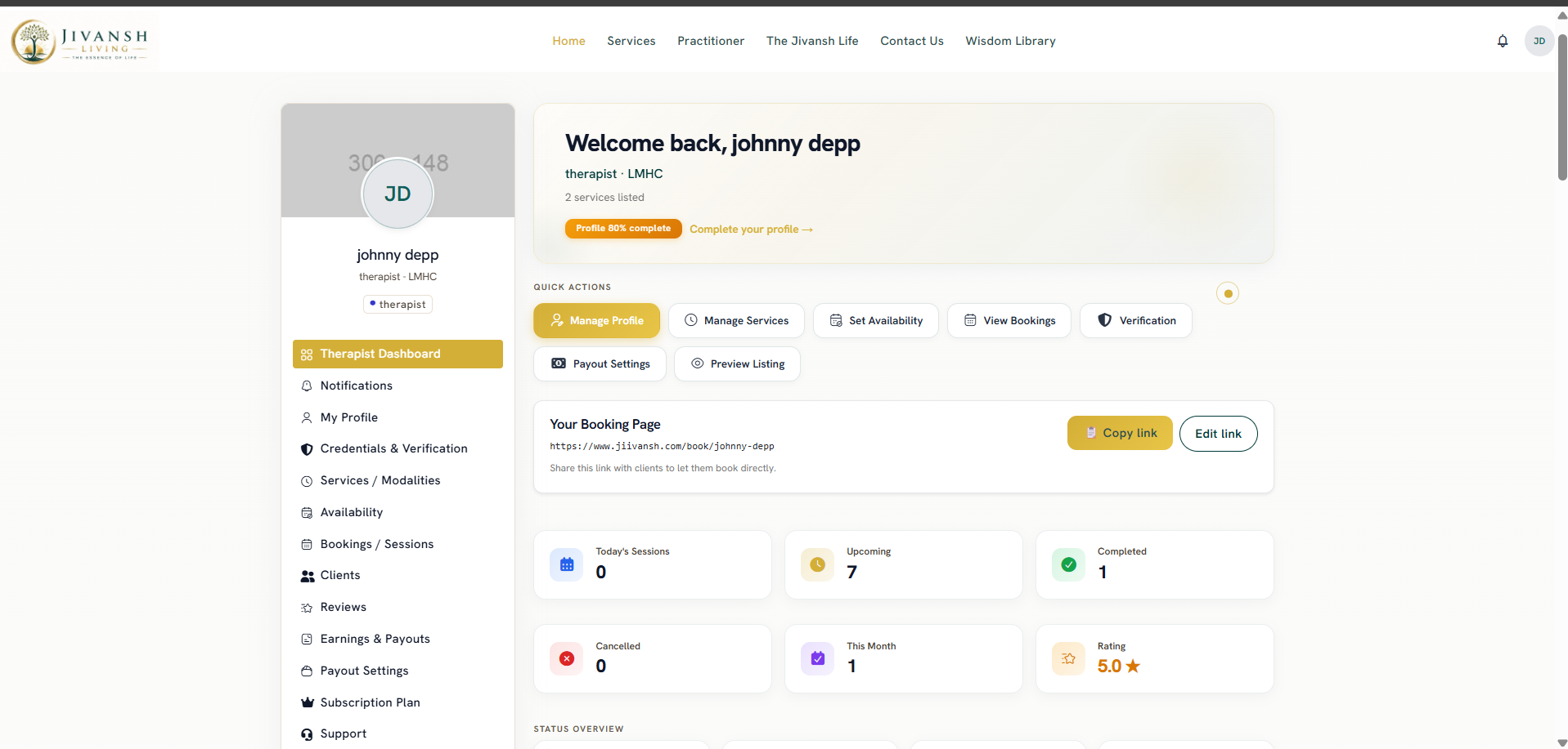 Jiivansh  Telehealth & Therapy  Platform gallery image