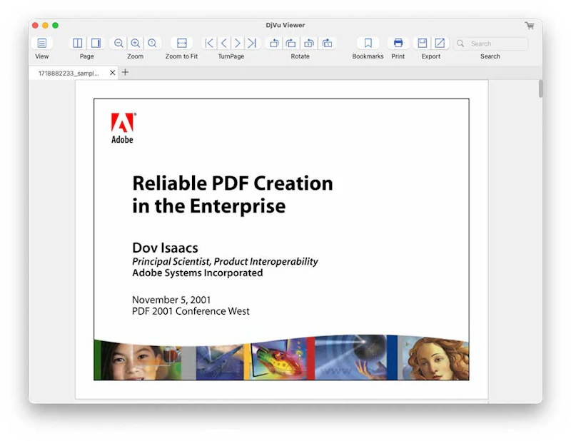 Enolsoft DjVu Viewer screenshot 1