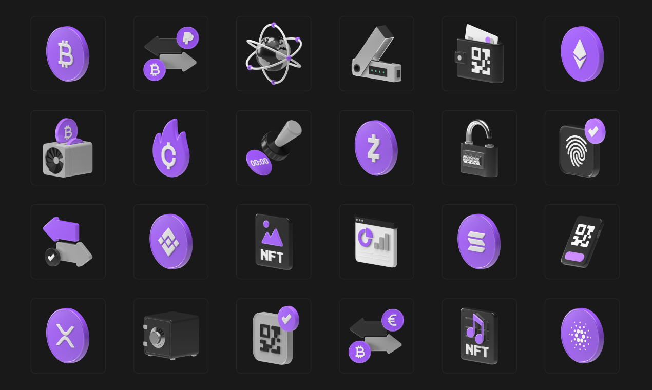 Crypto 3D Icons gallery image