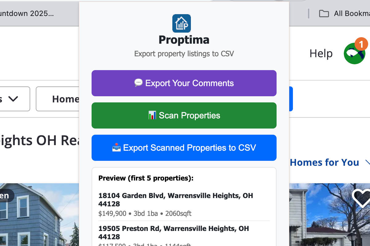 Property tracker for Zillow gallery image