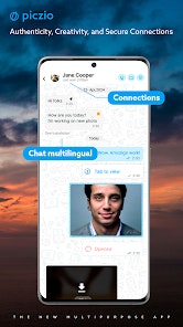 Piczio - Social Media Apps to Learn Earn - Main screenshot showing features and interface