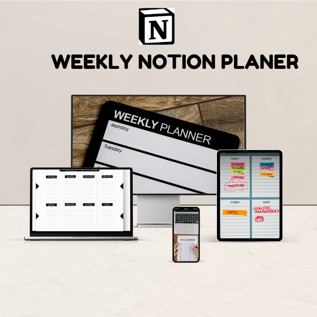 Weekly Planner Notion PLR Template